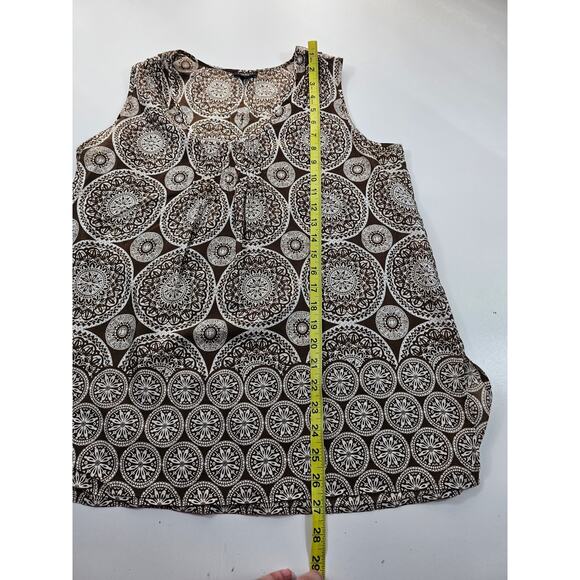 Talbots silk blend summer top slit sides size 12 EUC Sleeveless layering tank - Picture 7 of 8